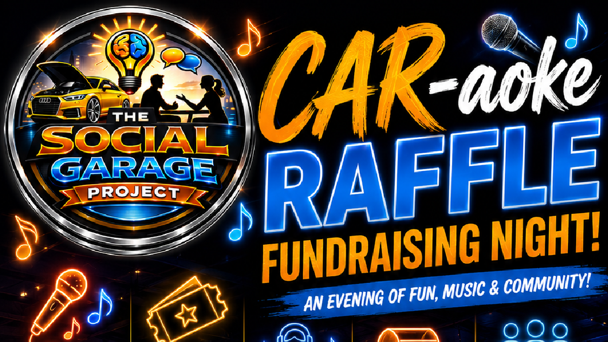 Car-aoke fun night with raffle, bad comedy and good friends.